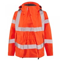 Leo Workwear Rosemoor Class 3 Hi-Vis Orange Jacket with Expander